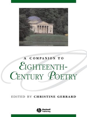 cover image of A Companion to Eighteenth-Century Poetry